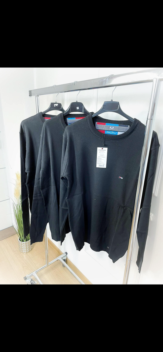 Sweter męski czarny